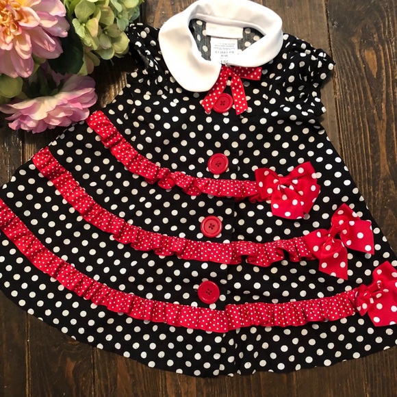 bonnie jean polka dot dress